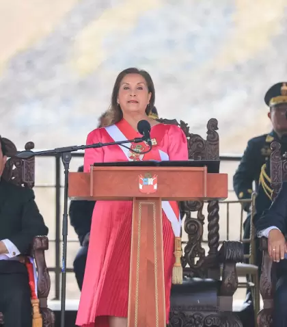 La presidenta destituida Dina Boluarte.