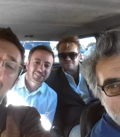 Pablo Laurta junto a Agust�n Laje y Nicol�s M�rquez.