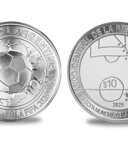 El BCRA lanza una moneda conmemorativa por el Mundial de 1986.