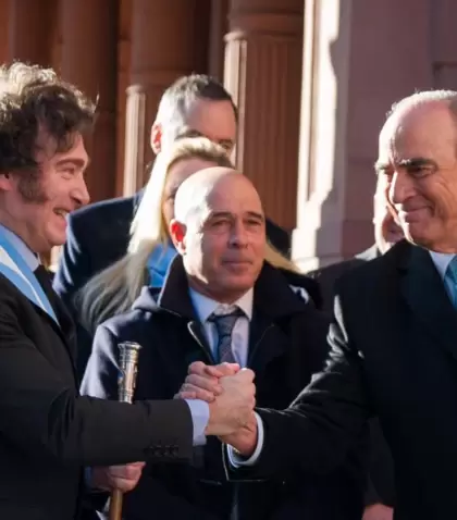 Javier Milei y Guillermo Francos.
