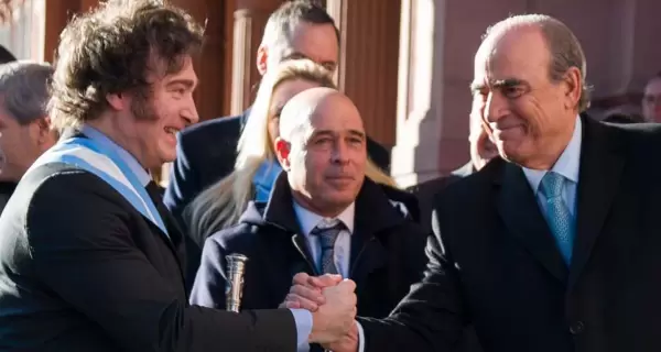 Javier Milei y Guillermo Francos.