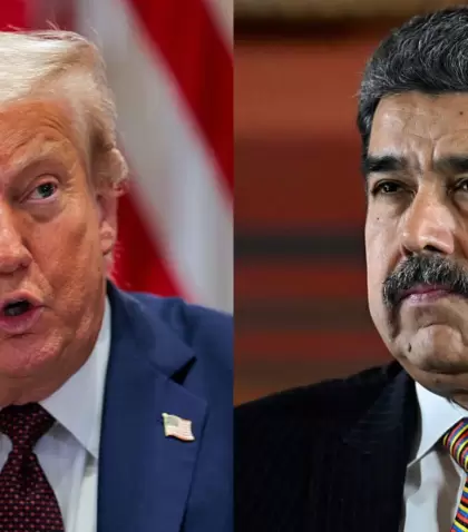 Donald Trump y Nicol�s Maduro.