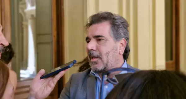 El presidente del bloque PRO en la C�mara de Diputados, Cristian Ritondo, en Casa Rosada.