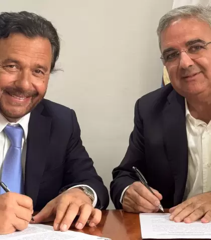 Los gobernadores de Salta y Catamarca, Gustavo S�enz y Ra�l Jalil.