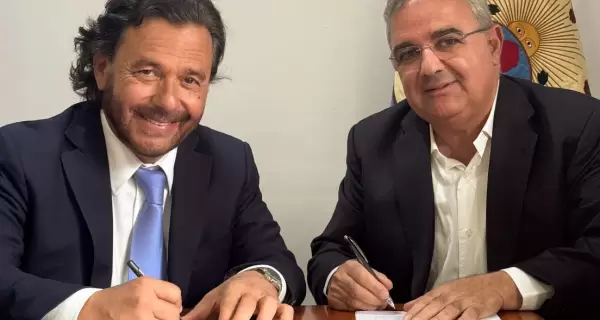 Los gobernadores de Salta y Catamarca, Gustavo S�enz y Ra�l Jalil.