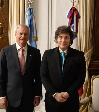 Jos� Antonio Kast y Javier Milei, en Casa Rosada.