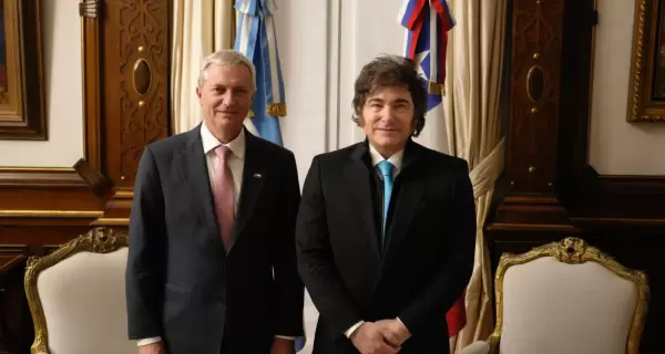Jos� Antonio Kast y Javier Milei, en Casa Rosada.