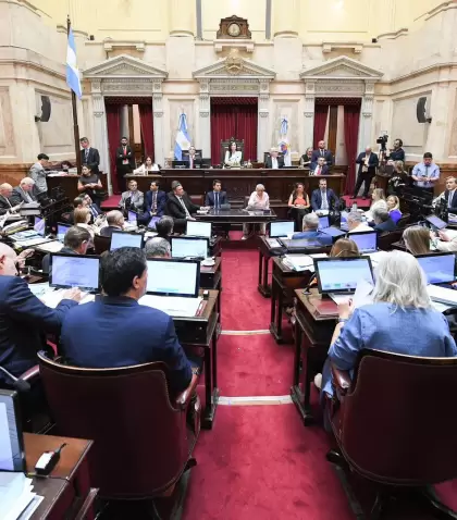 La C�mara de Senadores durante el tratamiento del Presupuesto 2026.