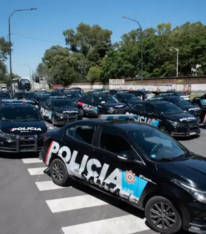 La protesta policial en Santa Fe.