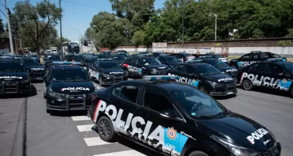 La protesta policial en Santa Fe.
