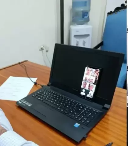 El gobernador de Tucum�n en el encuentro por zoom con los gobernadores dialoguistas.