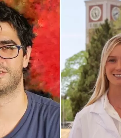 Hern�n Boveri y Delfina Lanusse.