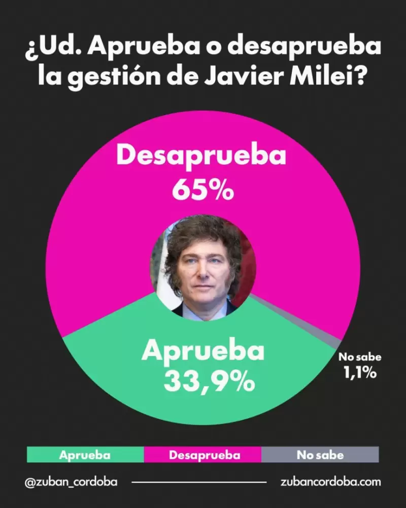 Imagen de gesti�n de Milei