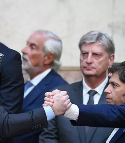 Javier Milei y Mauricio Macri.