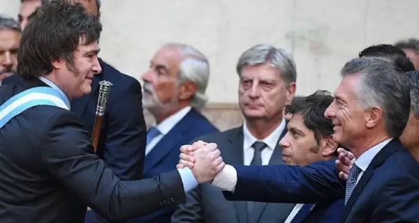 Javier Milei y Mauricio Macri.