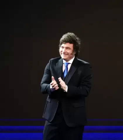 El presidente Javier Milei en el Latam Economic Forum.