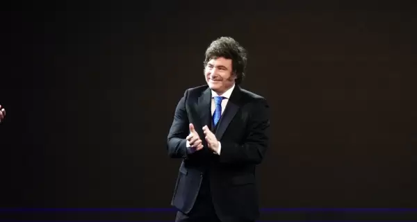 El presidente Javier Milei en el Latam Economic Forum.
